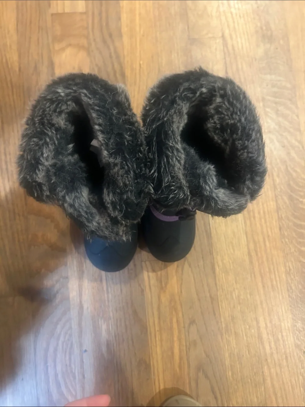 Kamik little Kids Gray & Purple Insulated Winter Mittens size 11
